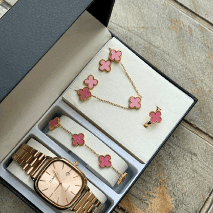 Luxury Women's Watch and Jewelry Set - Image 2