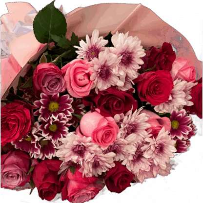 Pink Mixed Roses Bouquet
