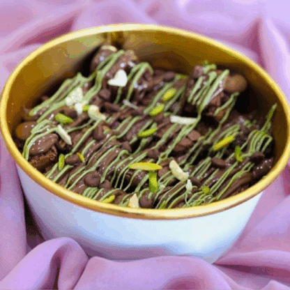 Kunafa Brownies Bowl