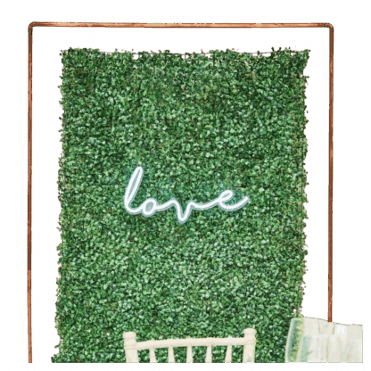 Artificial Flower Green Backdrop Design (60×40cm)