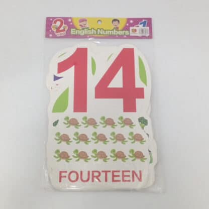 20P ENGLISH NUMBERS Flash Cards - Image 2