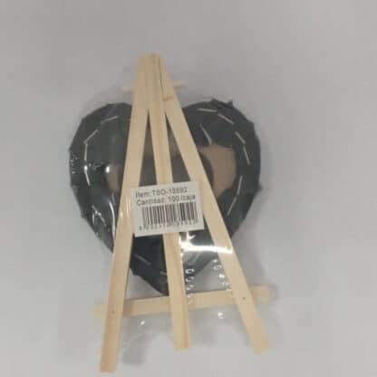 AX-10*10-H Heart Black Canvas - Image 2