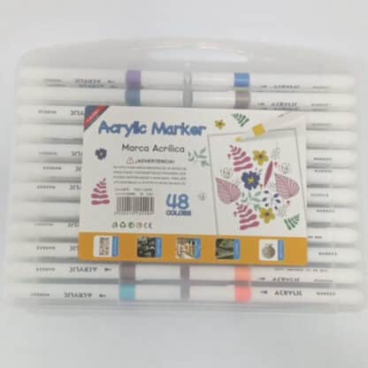 48 COLORS ACRYLIC MARKER PP BOX