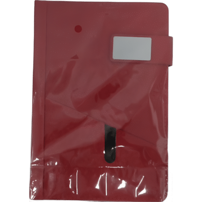 Red Wooden & Cloth A5 Notebook