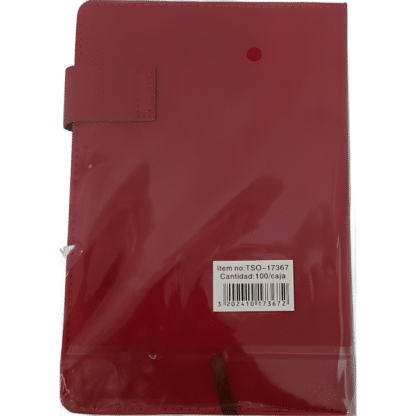 Red Wooden & Cloth A5 Notebook - Image 2