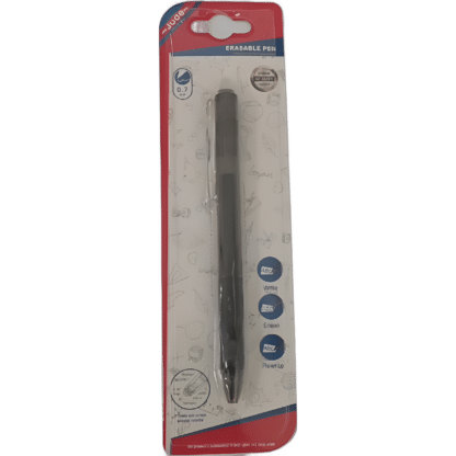1PC PUSH-TYPE ERASABLE PEN BLACK