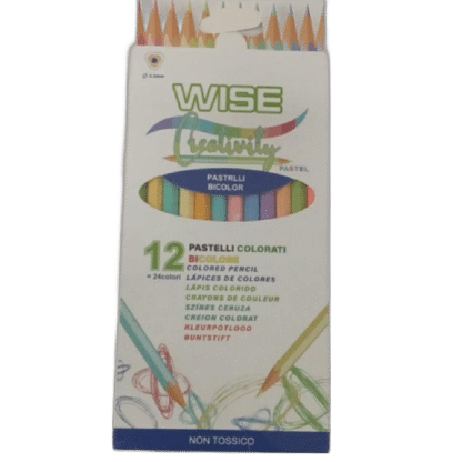 TRIANGULAR MACARON TWO-COLOR 24-COLOR PENCILS