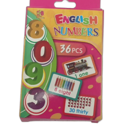 36PCS Flash Cards  Number