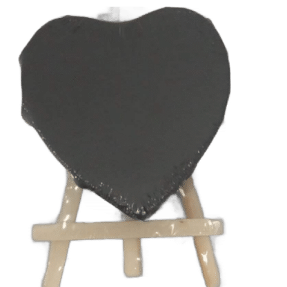 AX-10*10-H Heart Black Canvas