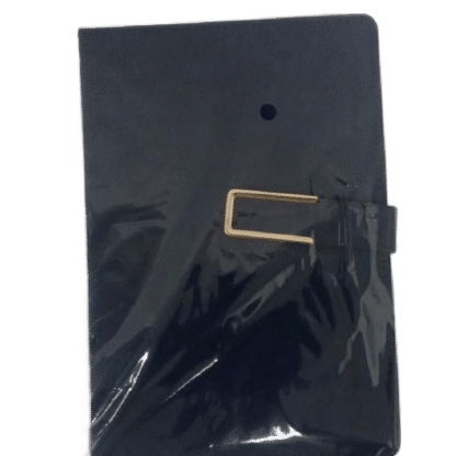 Black A5 Metal Clip Notebook