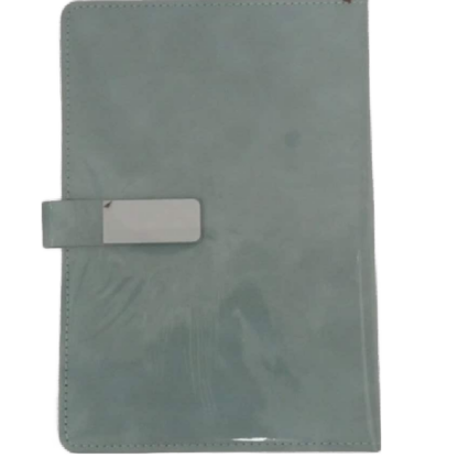 Buckle Note Boo - Pastel Aqua Vinyl Notebook