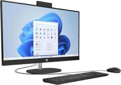 DESKTOP HP AIO 24 CR1091NH U5-125U 8GB 512SSD 23.8IN DOS 1 YR WARRANTY BLACK