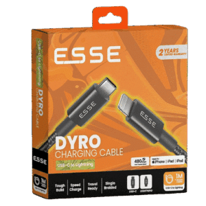 HYPHEN ESSE ECB-TYCL17033  DYRO Type C to Lightning Fast Charging Cable – 1M