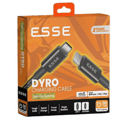 HYPHEN ESSE ECB-TYCL27040 DYRO Type C to Lightning Fast Charging Cable – 2M
