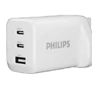 Philips Wall Charger 65W PD 2 USB C Port and 1 USB A Port