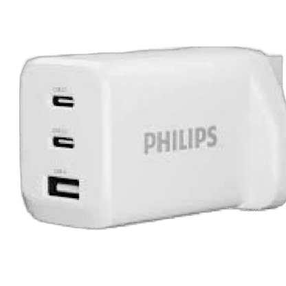Philips Wall Charger 65W PD 2 USB C Port and 1 USB A Port