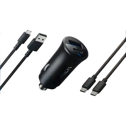 Anker Car Charger (30W,2 Ports)with 2 Cables