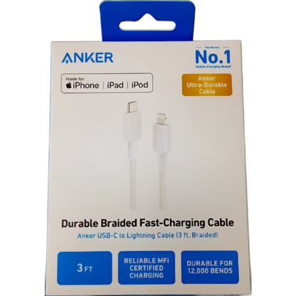 Anker USB -C to Lightning Cable (3th, Braided)