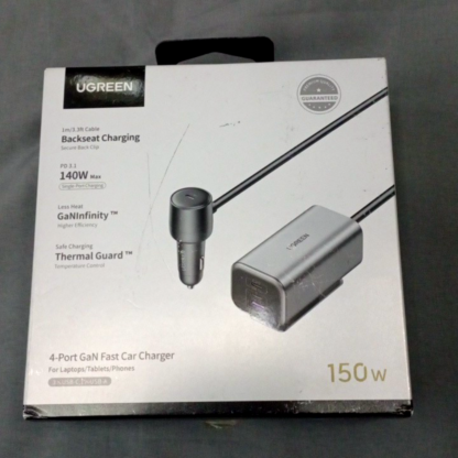UGREEN 4-port GaN Fast Car Charger 150W - Image 2