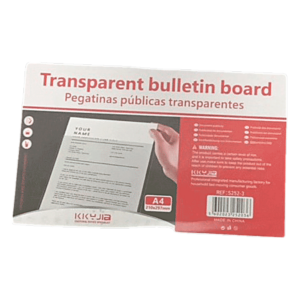 TRANSPARENT A4 DOCUMENT DISPLAY STICKER