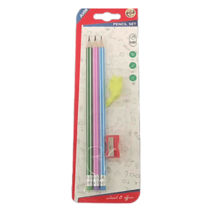 3PC FLUORESCENT PENCIL set