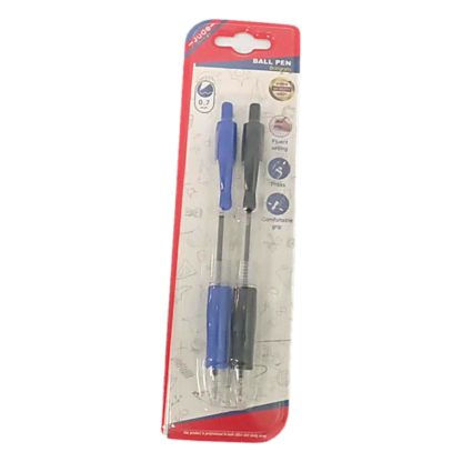 2PC BALLPOINT PEN P140-1 BLACK 1 BLUE