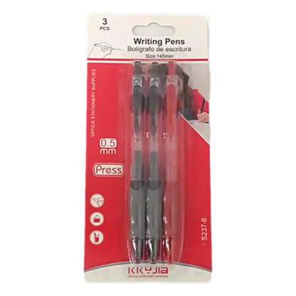 3PC PRESS GEL PEN