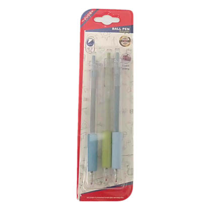 3PCS TRANSPARENT STICK DRAGON COLOR BALLPOINT PEN