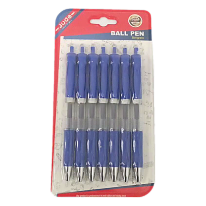 7PCS BLUE BALLPOINT PENS