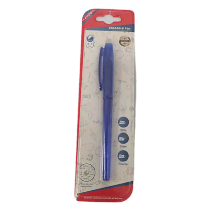 1PC PEN CAP ERASER PEN BLUE