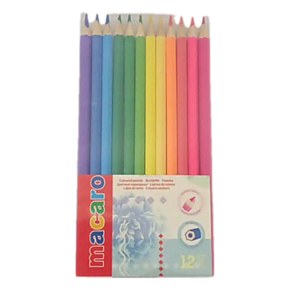 HEXAGONAL CARD DRAGON COLOR 12 COLOR PENCIL