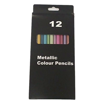 TRIANGULAR BLACK WOOD FLUORESCENT PEN REFILL 12 COLORS