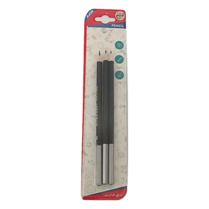 3PC BLACK HEXAGONAL ROD DRAWING PENCIL 2B