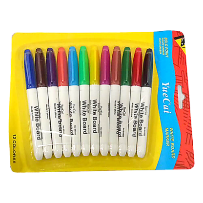 9500-12Pc WHITEBOARD PEN BLISTER CARD
