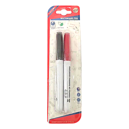 2PCS 95000 WHITEBOARD MARKER RED AND BLACK