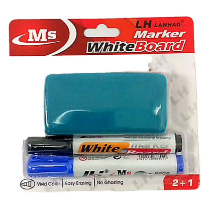 2+1 WHITEBOARD PEN BLISTER CARD