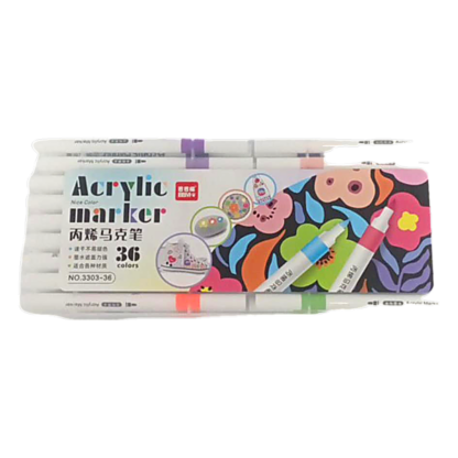 36-COLOR THIN-STICK ACRYLIC MARKERS
